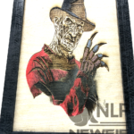 DEEP LASER ENGRAVE FREDDY KRUEGER INCLUDES STAIN FRAME & STAND 11x12